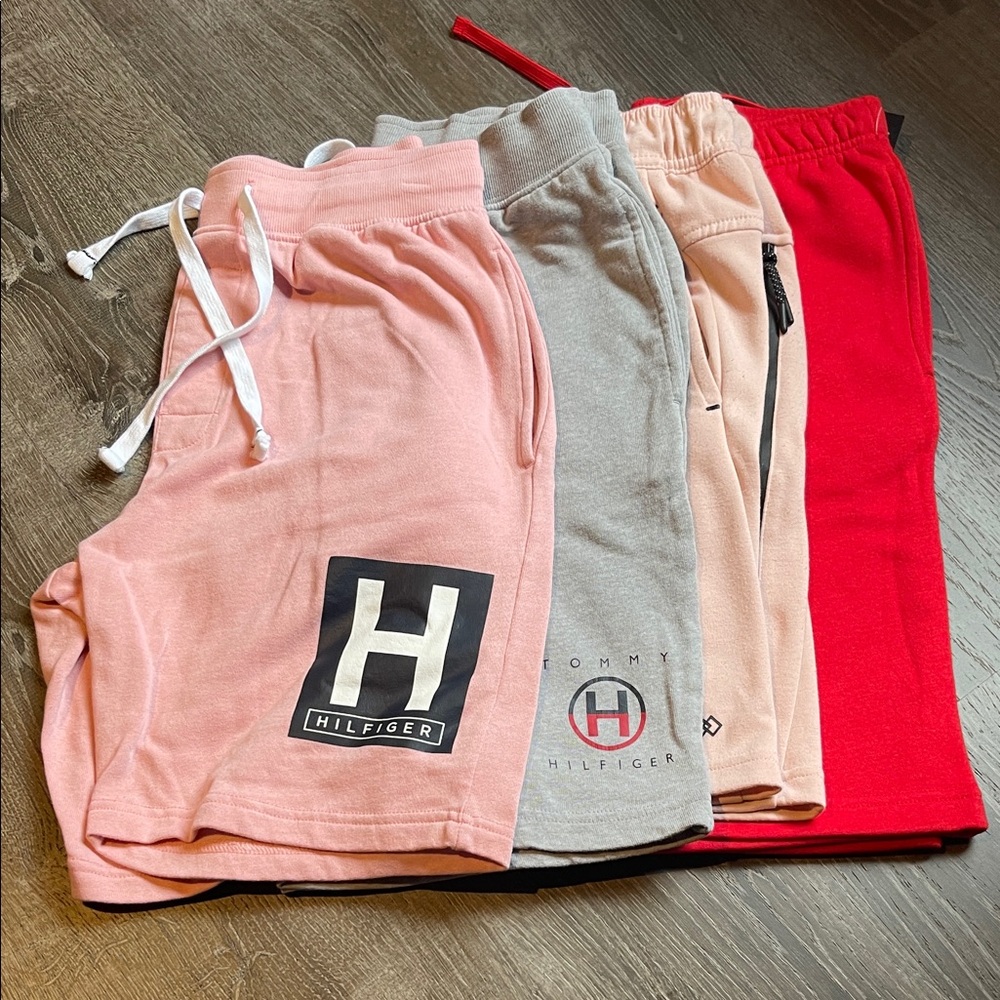Tommy Hilfiger Men's Shorts Set - Pink, Gray, Cream, Red